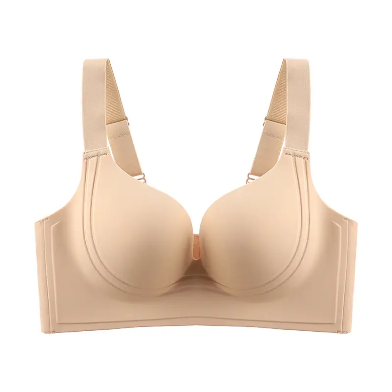 Coffee Color Push Up Slimming Bra Adjustable Side Closure