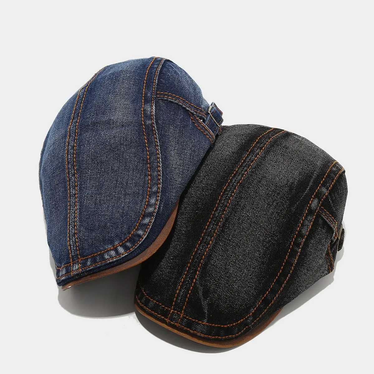 2025 Spring Washed Denim Hat for Men Women British Vintage Cap - Image 7