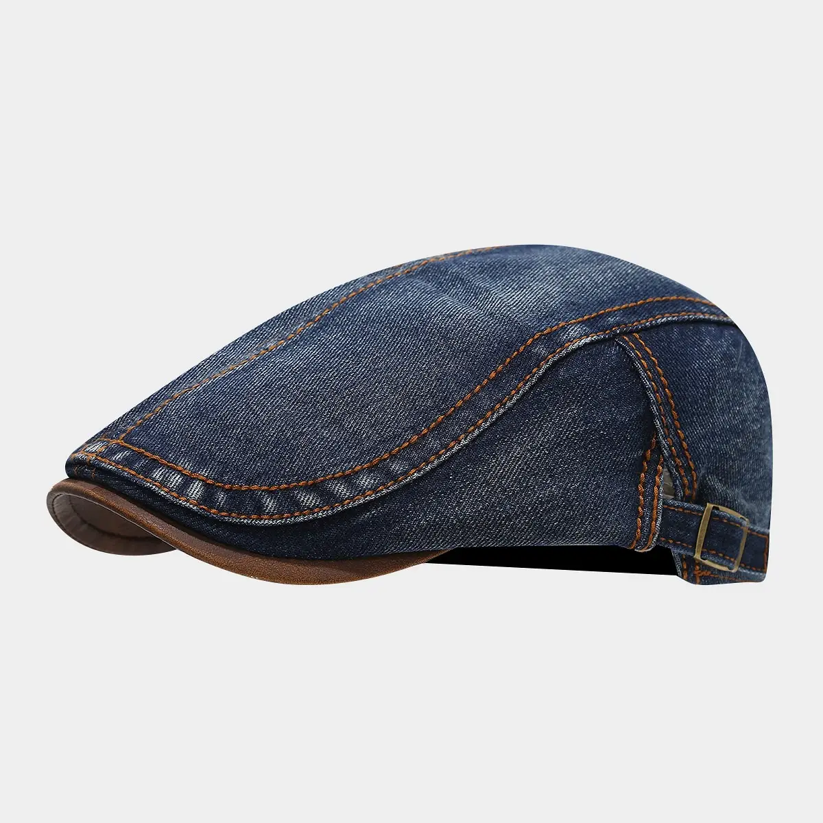 2025 Spring Washed Denim Hat for Men Women British Vintage Cap - Image 2
