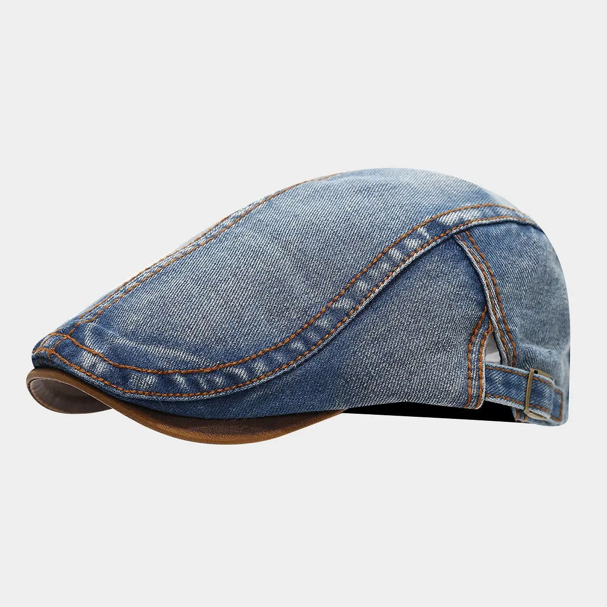 2025 Spring Washed Denim Hat for Men Women British Vintage Cap - Image 3