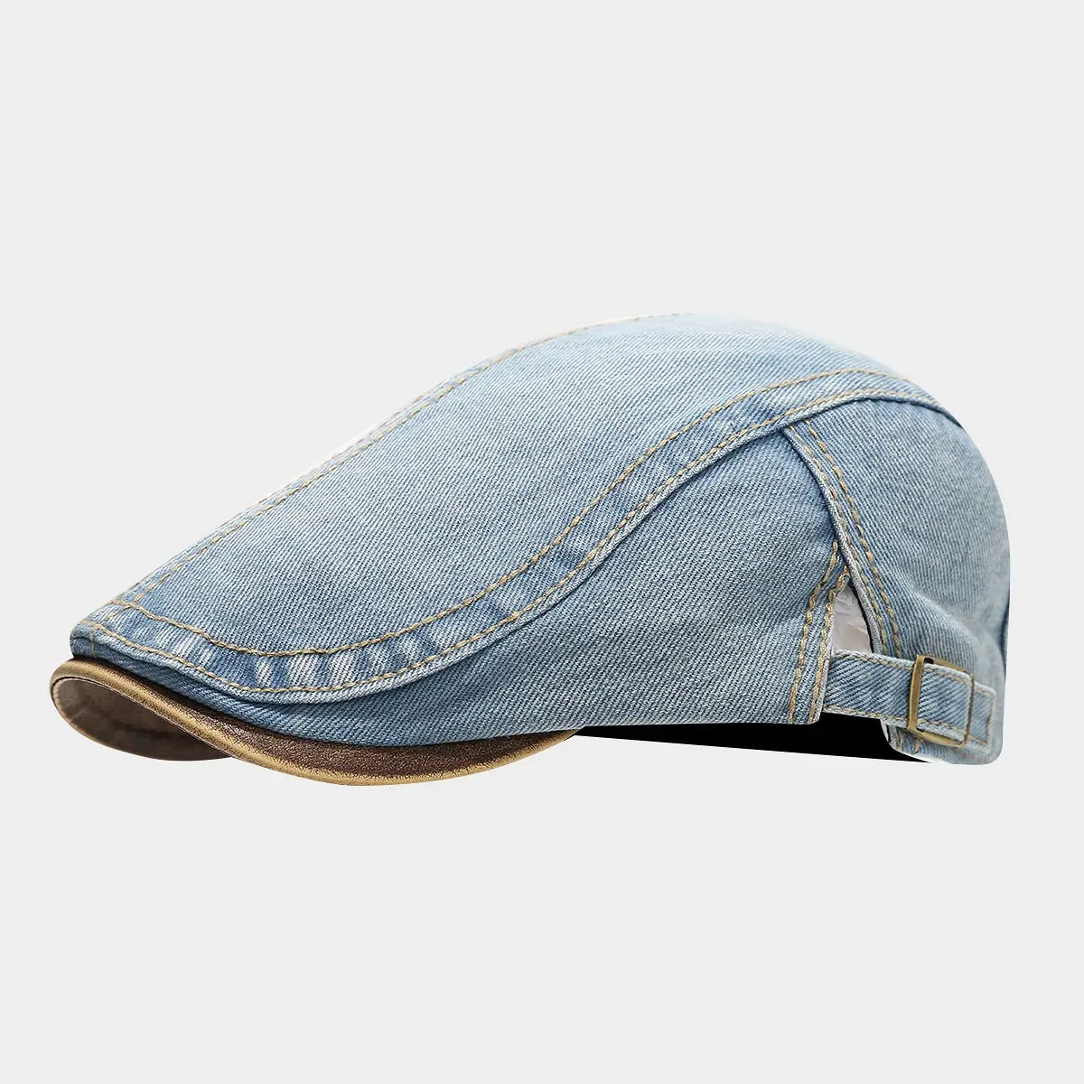 2025 Spring Washed Denim Hat for Men Women British Vintage Cap - Image 4