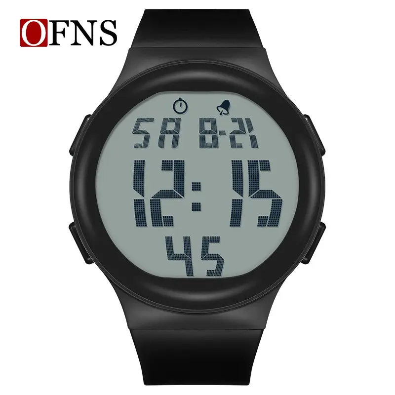O'Fani Luminous Waterproof Digital Watch for Men Women Red - Image 2