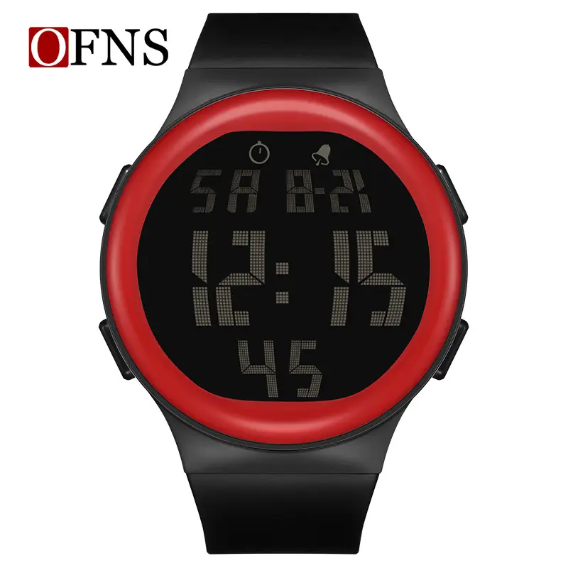 O'Fani Luminous Waterproof Digital Watch for Men Women Red - Image 5