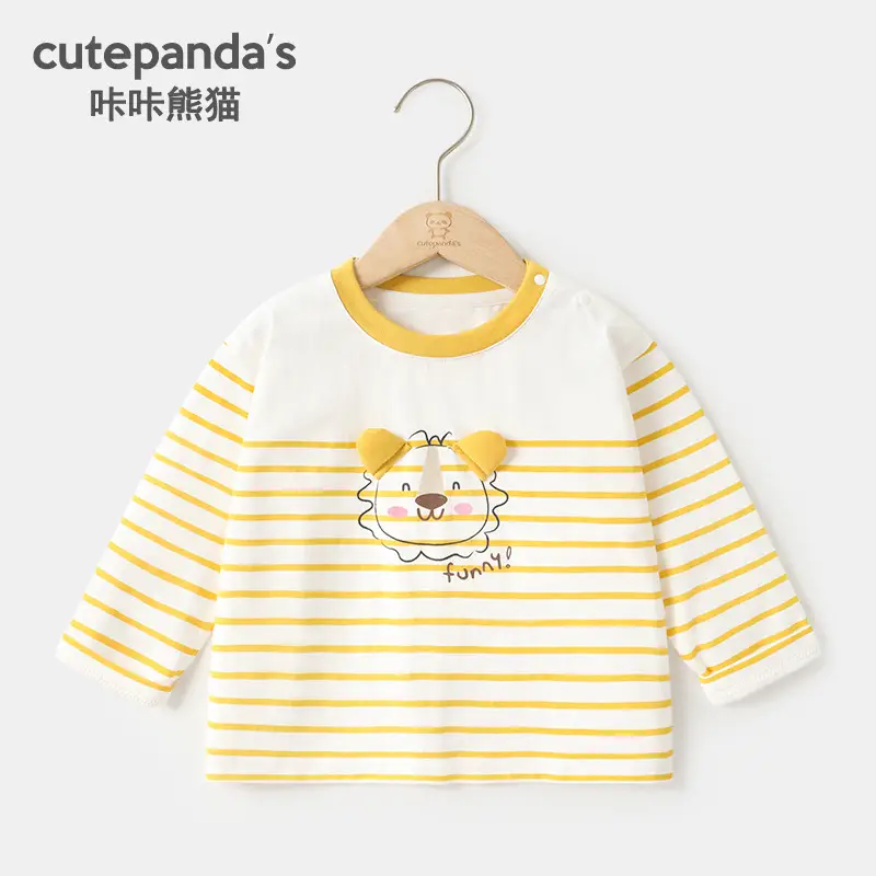 Baby Long Sleeve T-Shirt Green Panda Print Spring Outfit