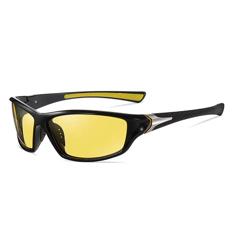Men Windproof Sports Sunglasses Black Red White