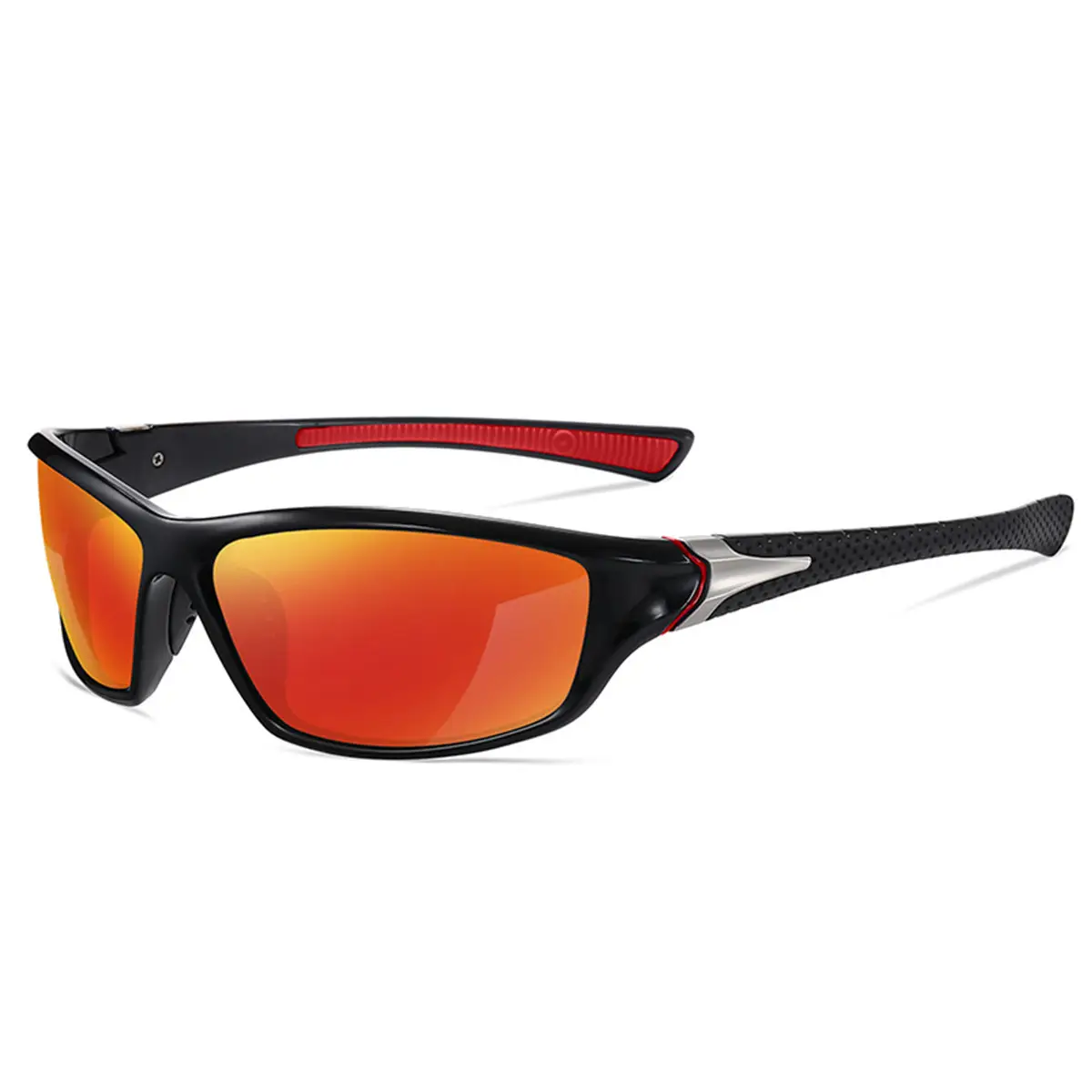 Men Windproof Sports Sunglasses Black Red White — feature 15