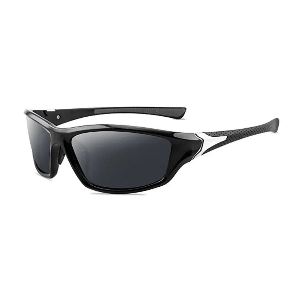 Men Windproof Sports Sunglasses Black Red White