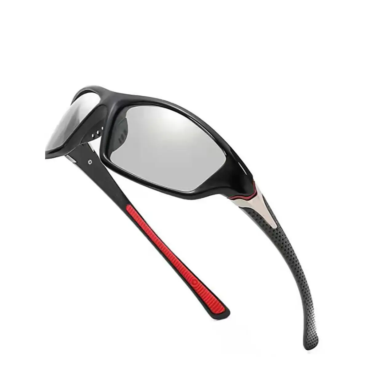 Men Windproof Sports Sunglasses Black Red White