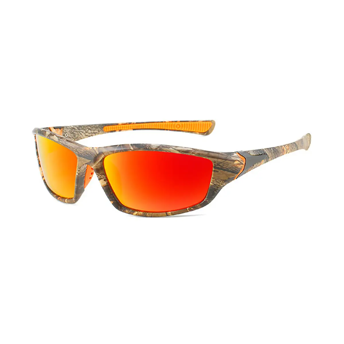Men Windproof Sports Sunglasses Black Red White