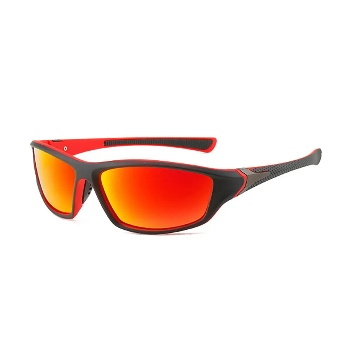 Men Windproof Sports Sunglasses Black Red White