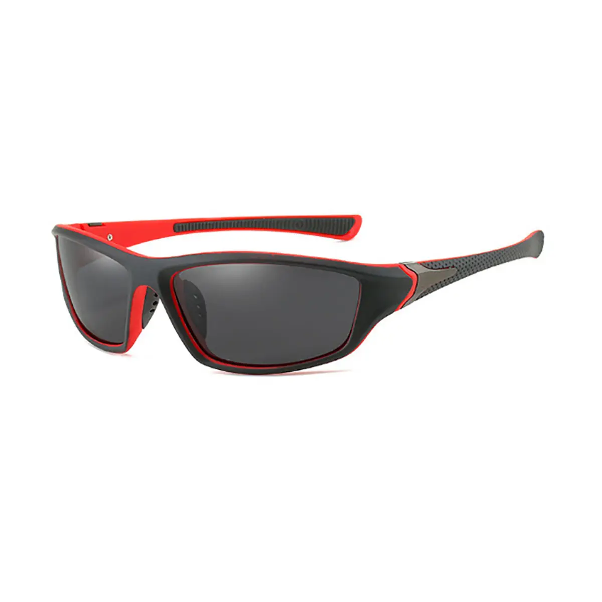 Men Windproof Sports Sunglasses Black Red White