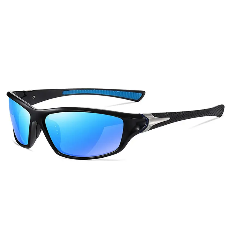 Men Windproof Sports Sunglasses Black Red White