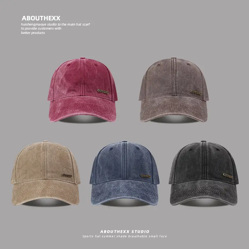 Women's Washable Baseball Cap Multi Color Big Head Face Small - Image 7
