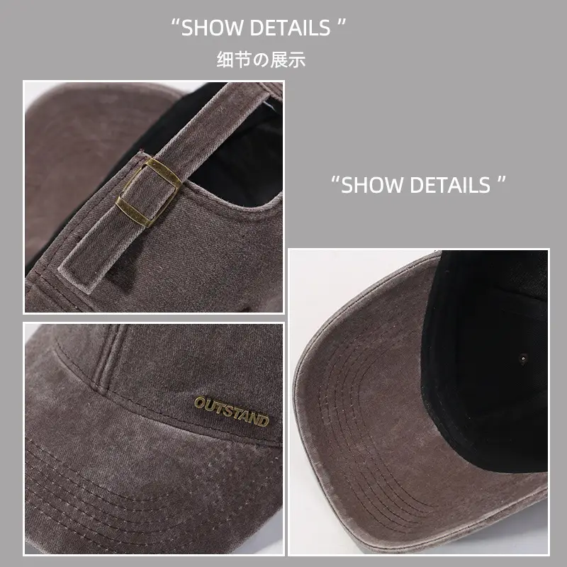 Women's Washable Baseball Cap Multi Color Big Head Face Small - Image 8