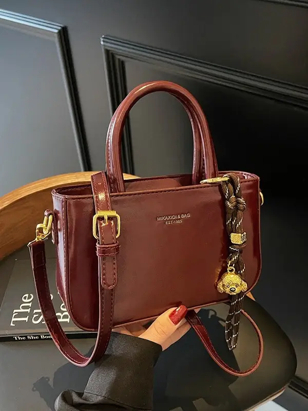 Retro Brown Leather Shoulder Bag for Women 2025 - Image 12
