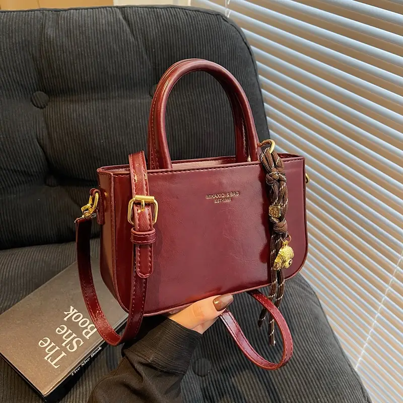 Retro Brown Leather Shoulder Bag for Women 2025 - Image 4