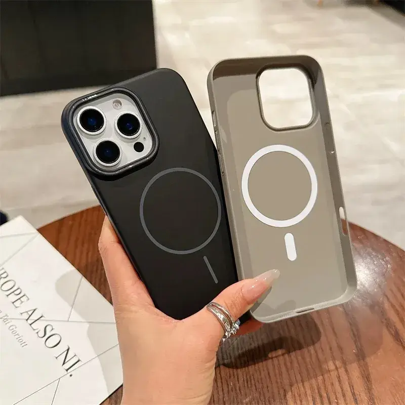 Orange Magnetic Phone Case for Apple 17Promax