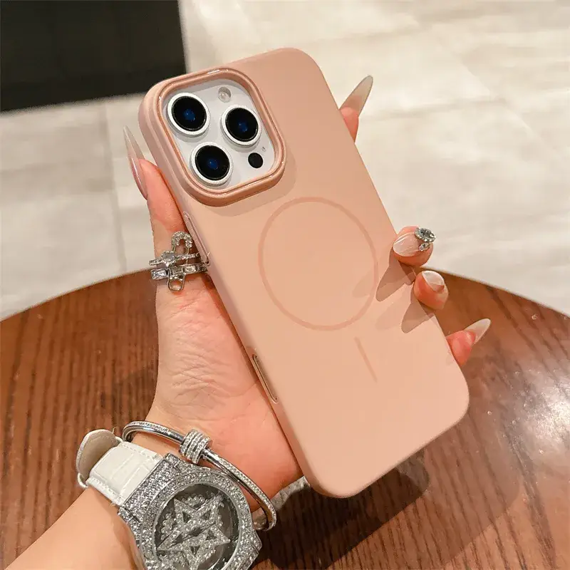 Orange Magnetic Phone Case for Apple 17Promax