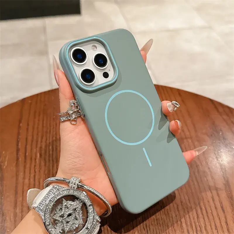 Orange Magnetic Phone Case for Apple 17Promax