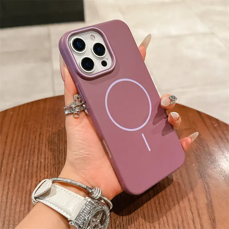 Orange Magnetic Phone Case for Apple 17Promax