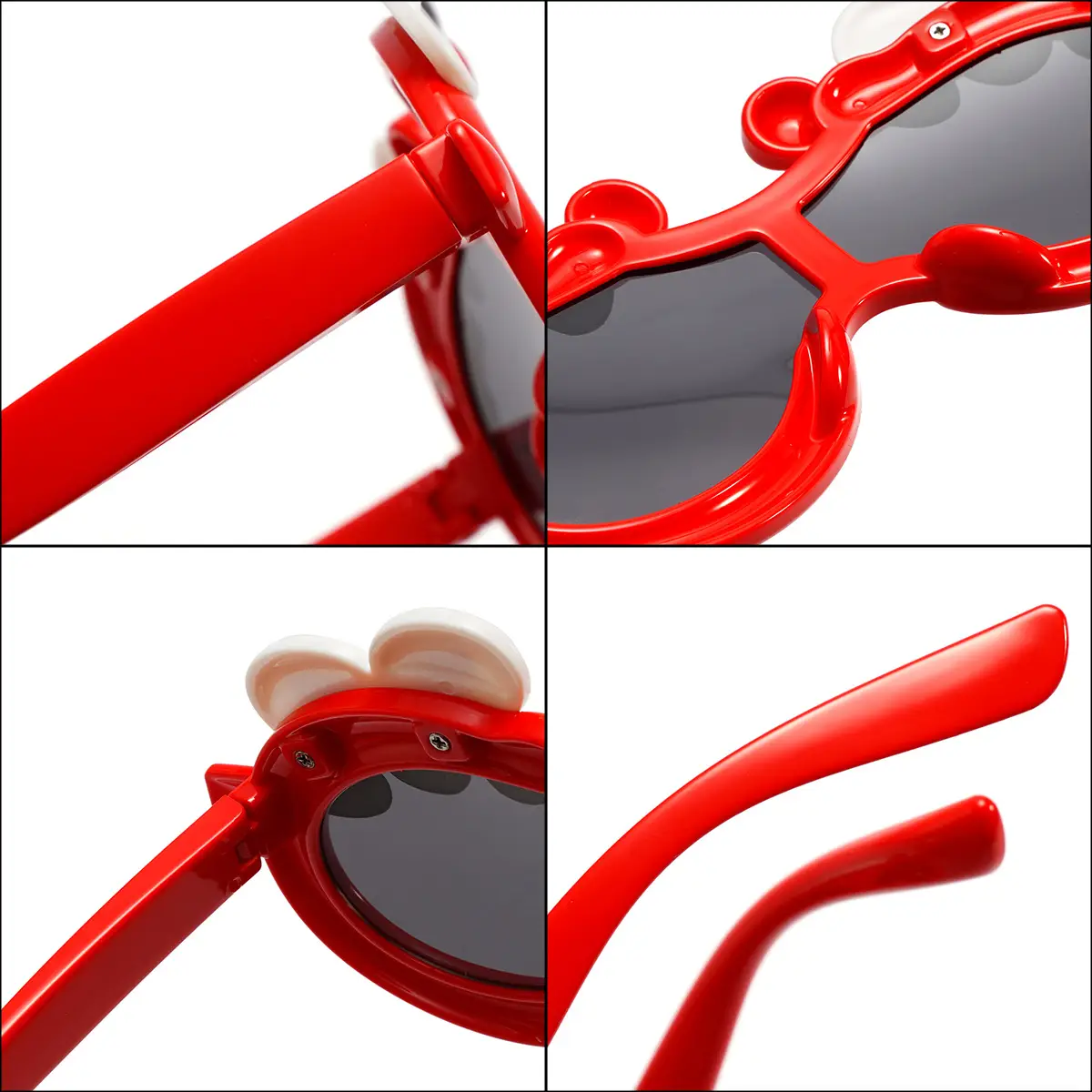New Kids Cartoon Silicone Sunglasses Red Polarized - Image 10
