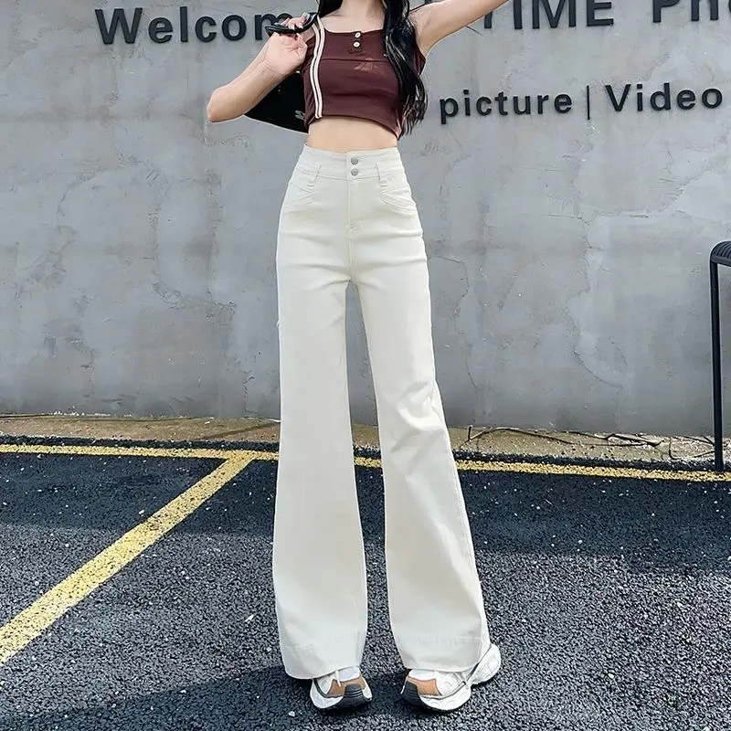 Meat-Covered Wide Leg Jeans Women 2025