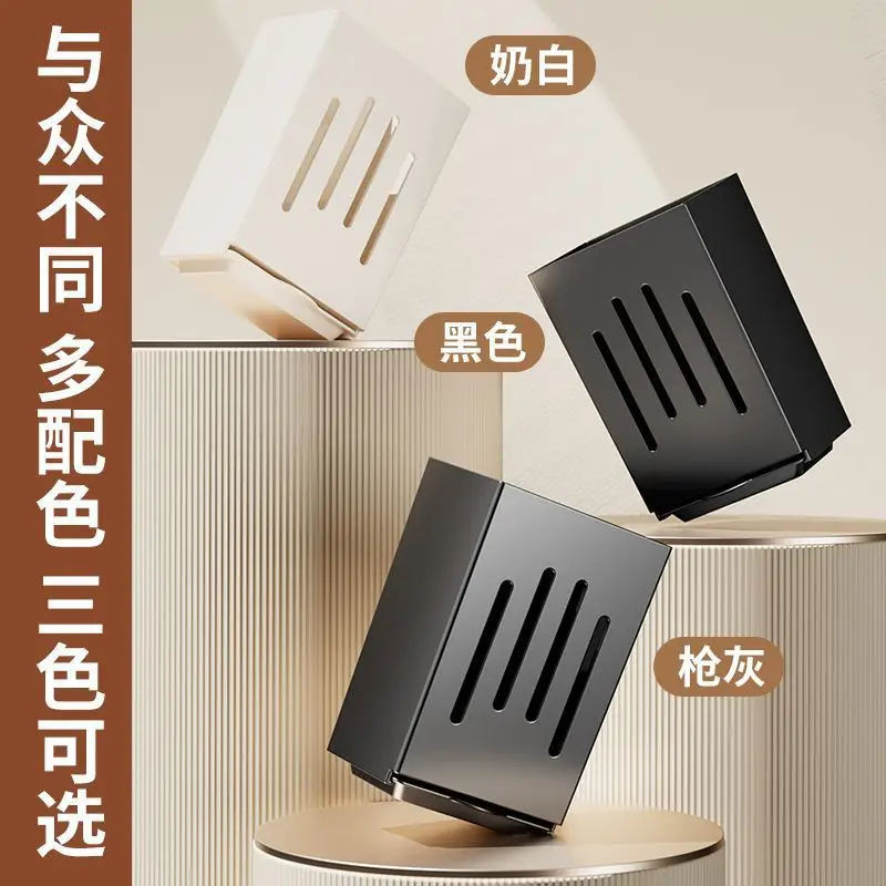 Wall Mount Chopsticks Cage Black ABS Kitchen Storage - Image 5
