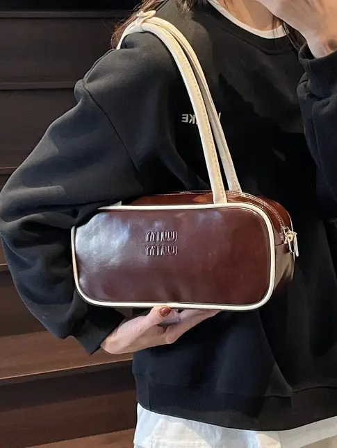 Vintage Brown Crossbody Bag for Women 2025