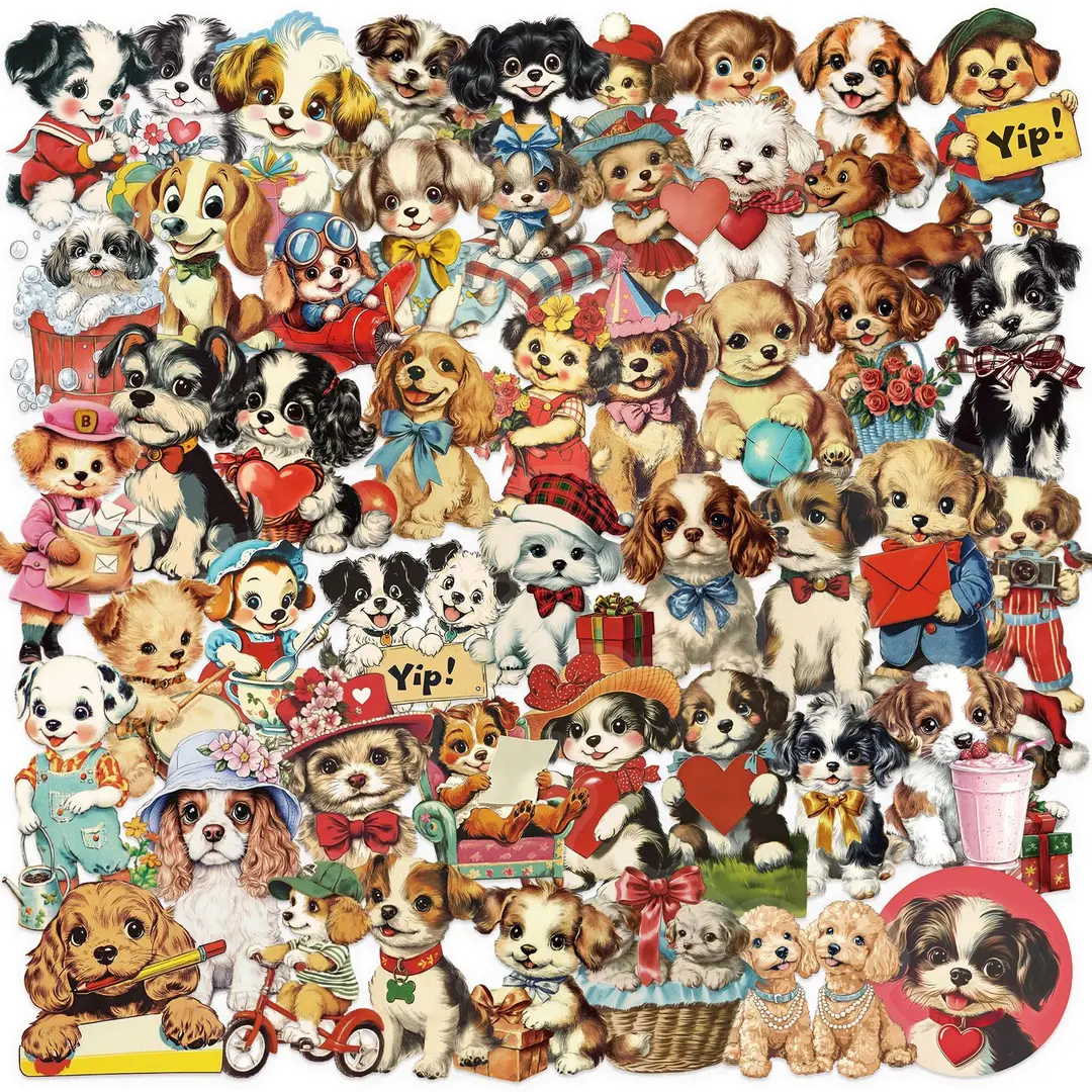 A variety of 50 double transparent stickers transparent waterproof DIY hand account material mobile phone notebook personality ins decorative stickers