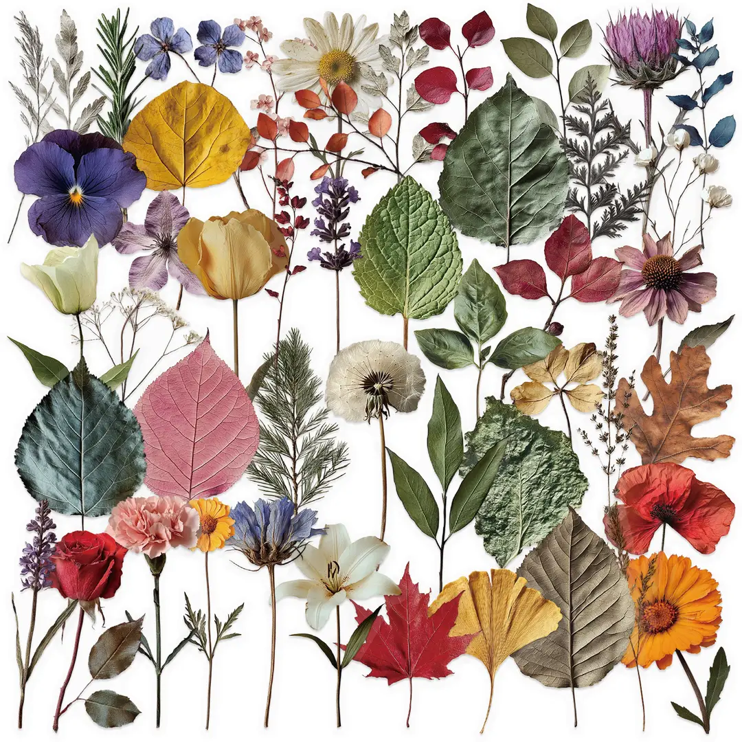 A variety of 50 double transparent stickers transparent waterproof DIY hand account material mobile phone notebook personality ins decorative stickers