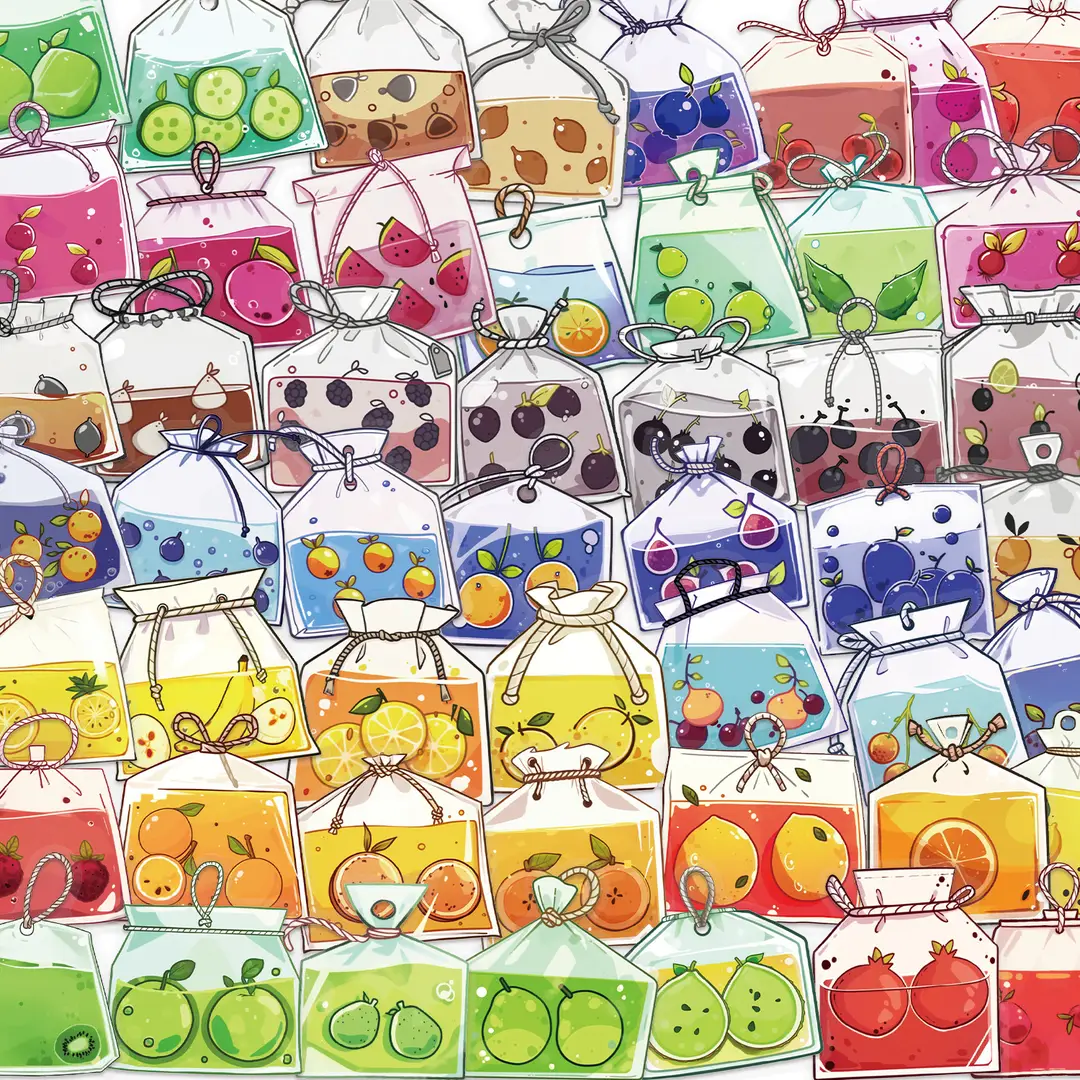 A variety of 50 double transparent stickers transparent waterproof DIY hand account material mobile phone notebook personality ins decorative stickers
