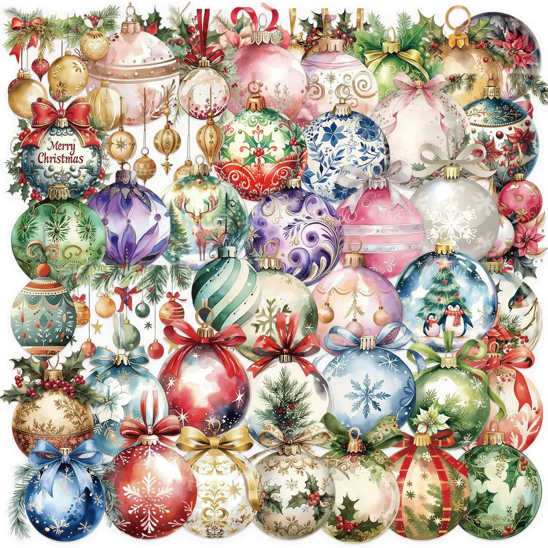 A variety of 50 double transparent stickers transparent waterproof DIY hand account material mobile phone notebook personality ins decorative stickers