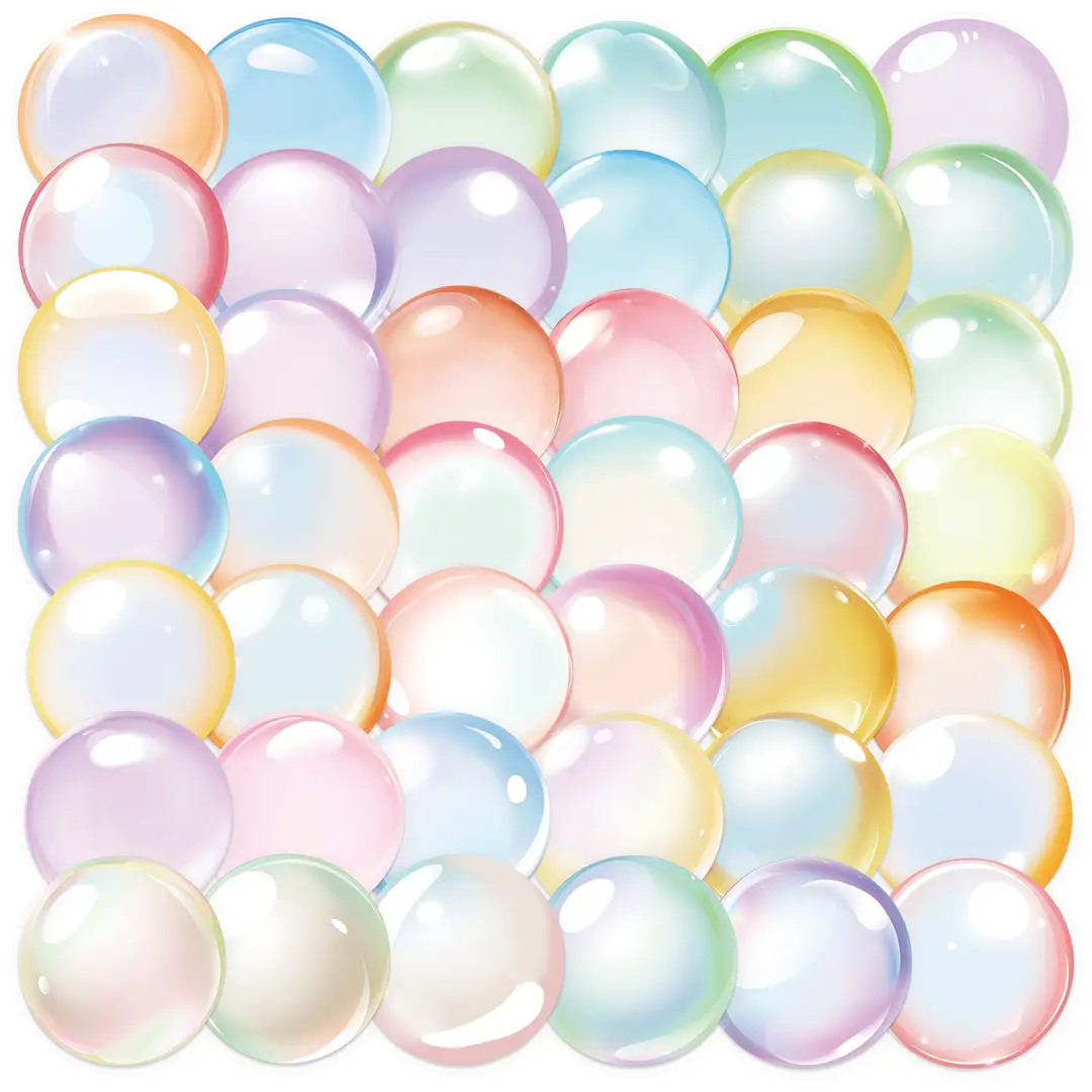A variety of 50 double transparent stickers transparent waterproof DIY hand account material mobile phone notebook personality ins decorative stickers