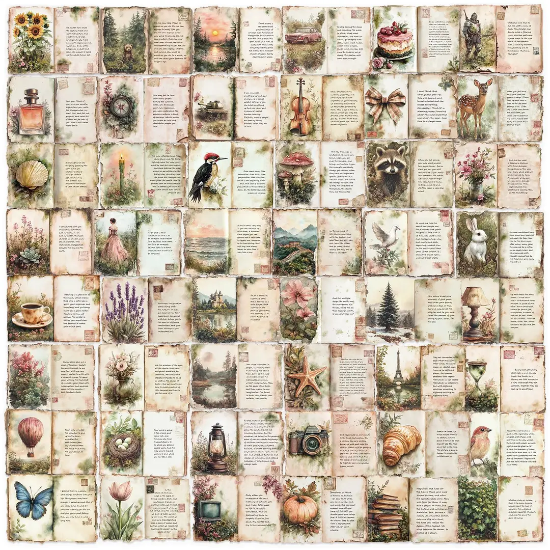 A variety of 50 double transparent stickers transparent waterproof DIY hand account material mobile phone notebook personality ins decorative stickers
