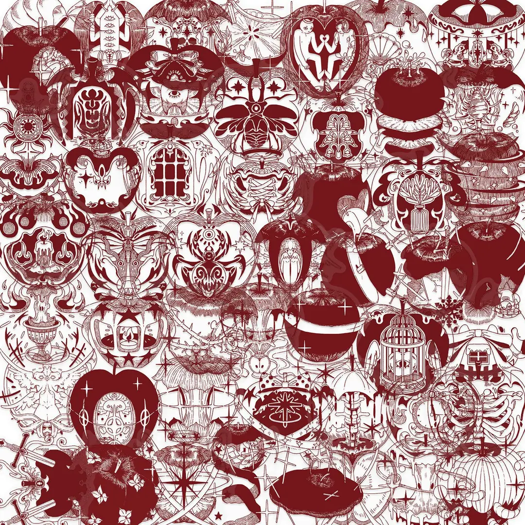 A variety of 50 double transparent stickers transparent waterproof DIY hand account material mobile phone notebook personality ins decorative stickers