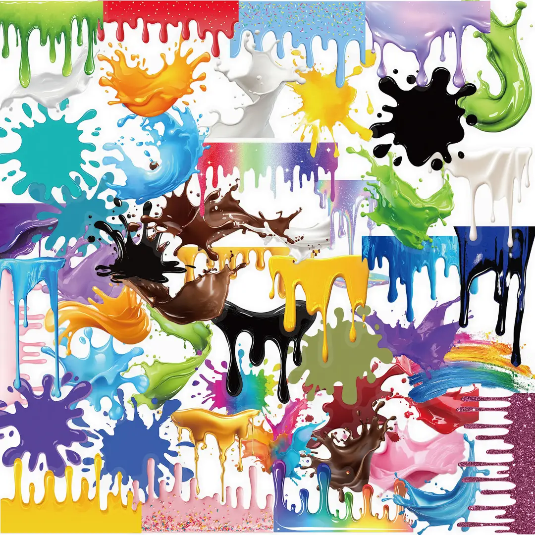 A variety of 50 double transparent stickers transparent waterproof DIY hand account material mobile phone notebook personality ins decorative stickers