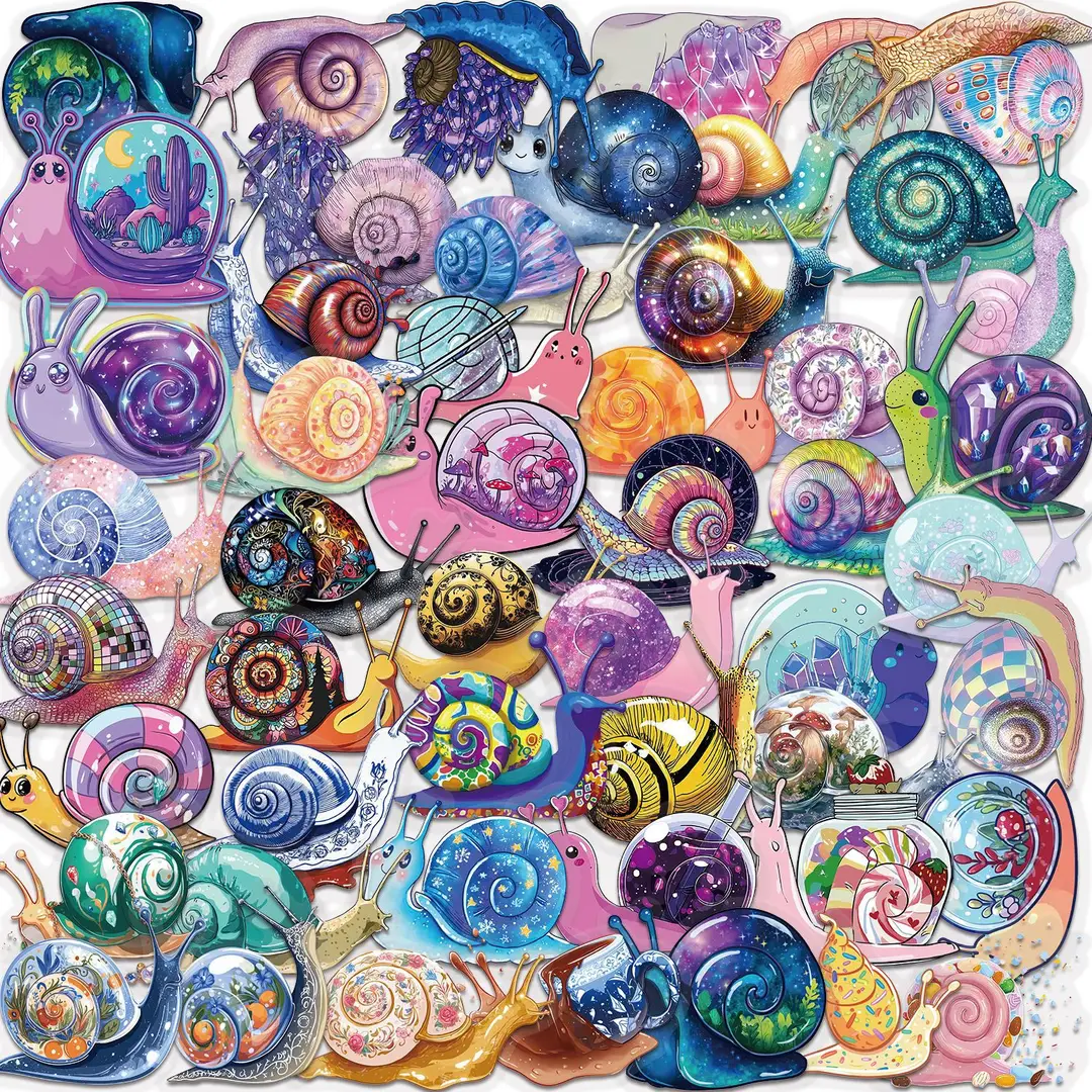 A variety of 50 double transparent stickers transparent waterproof DIY hand account material mobile phone notebook personality ins decorative stickers