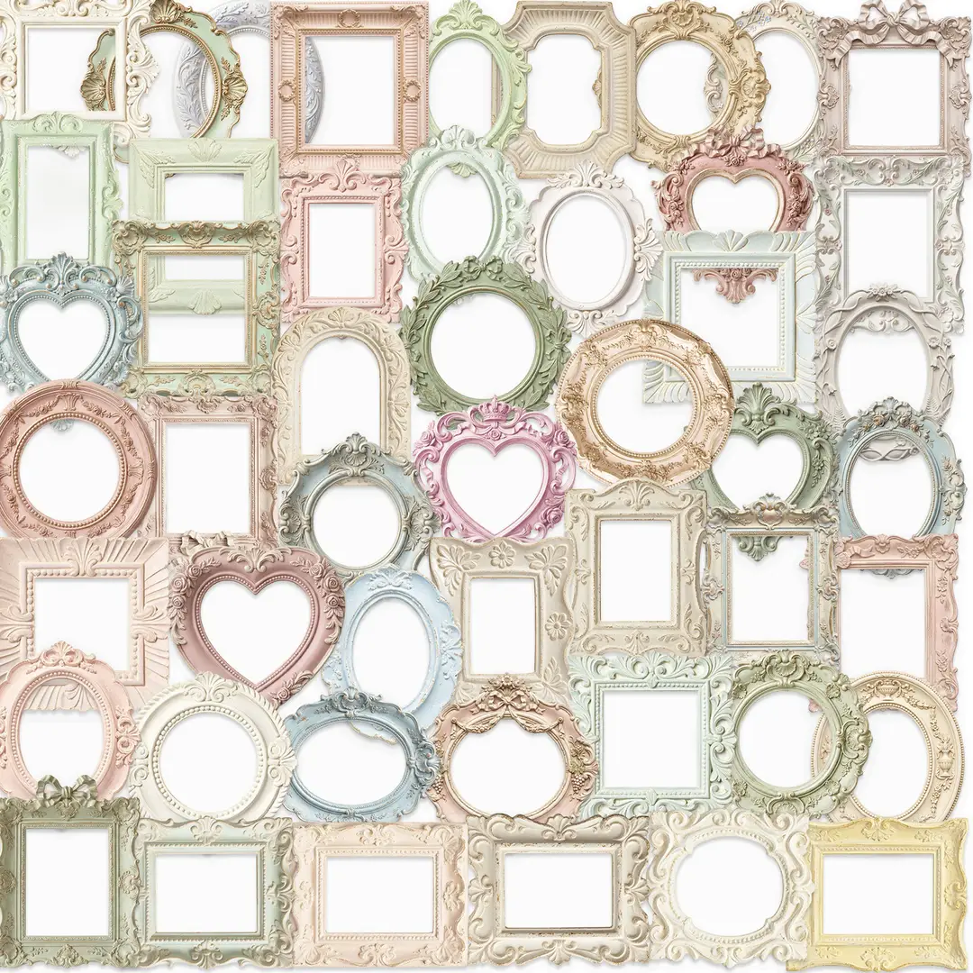 A variety of 50 double transparent stickers transparent waterproof DIY hand account material mobile phone notebook personality ins decorative stickers