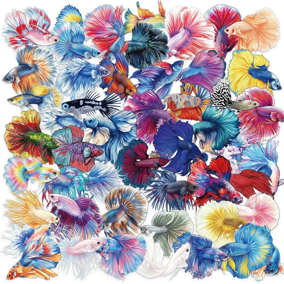 A variety of 50 double transparent stickers transparent waterproof DIY hand account material mobile phone notebook personality ins decorative stickers