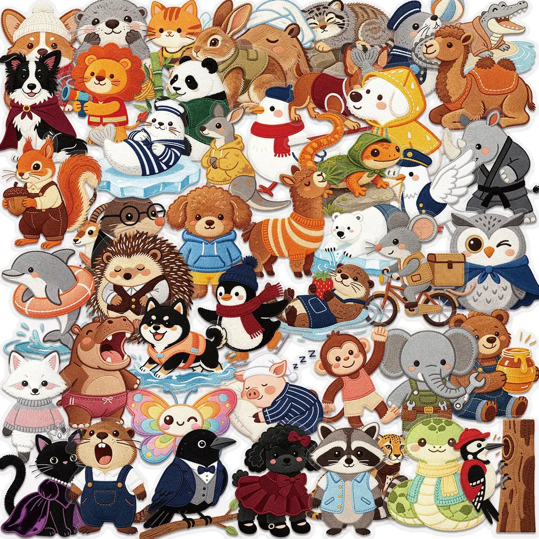 A variety of 50 double transparent stickers transparent waterproof DIY hand account material mobile phone notebook personality ins decorative stickers