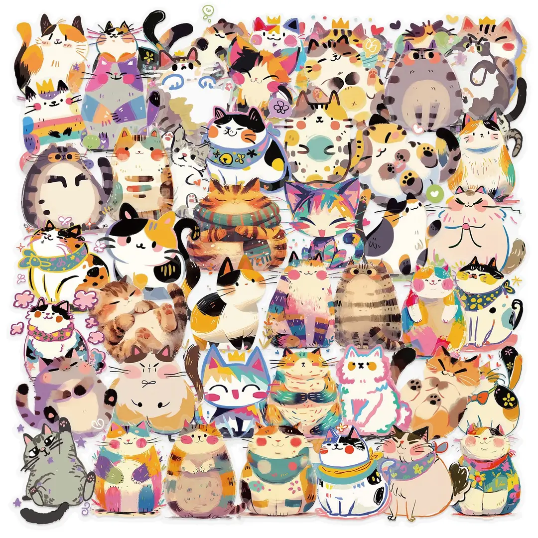 A variety of 50 double transparent stickers transparent waterproof DIY hand account material mobile phone notebook personality ins decorative stickers