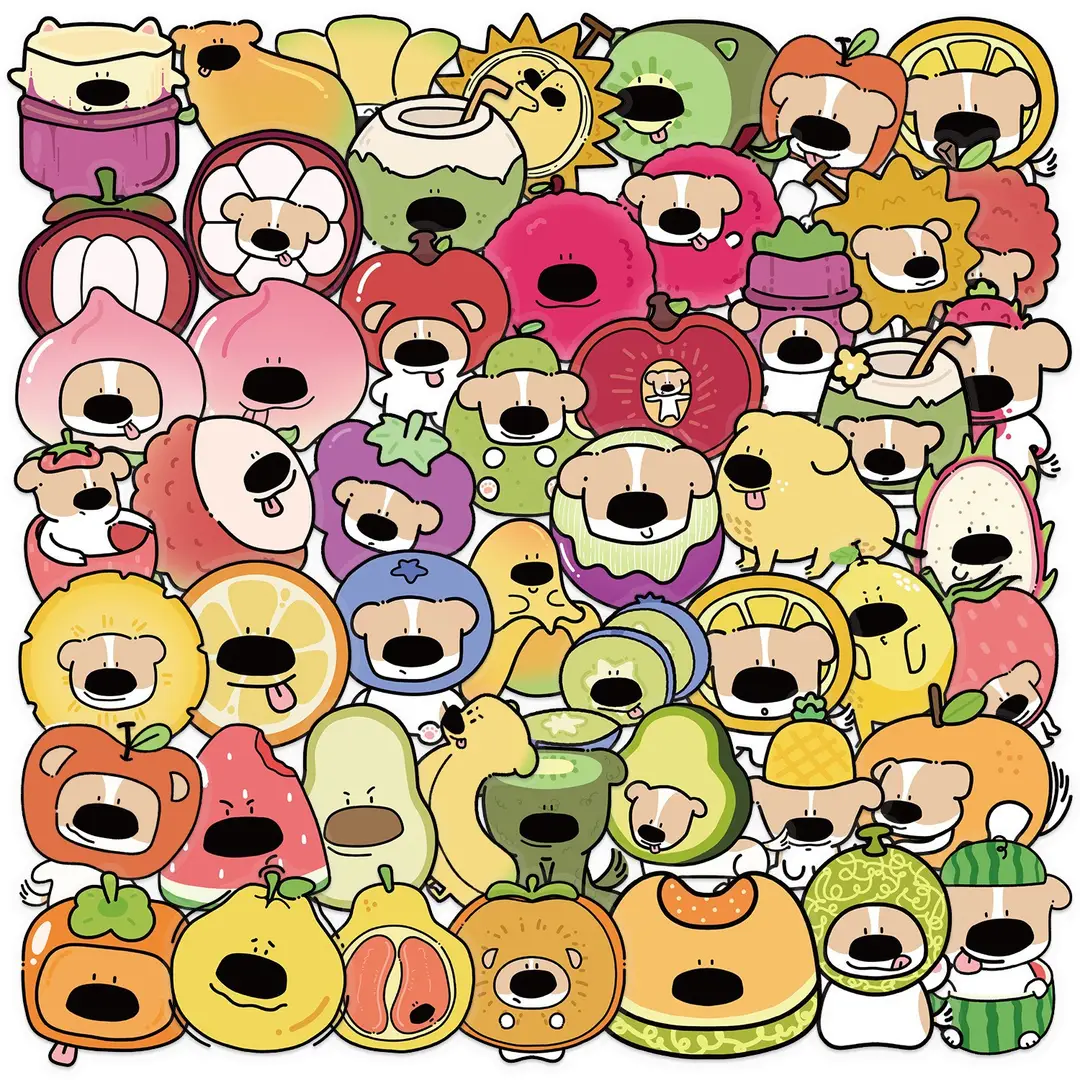 A variety of 50 double transparent stickers transparent waterproof DIY hand account material mobile phone notebook personality ins decorative stickers