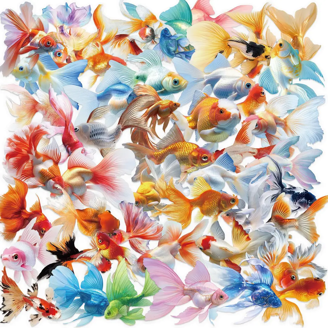 A variety of 50 double transparent stickers transparent waterproof DIY hand account material mobile phone notebook personality ins decorative stickers
