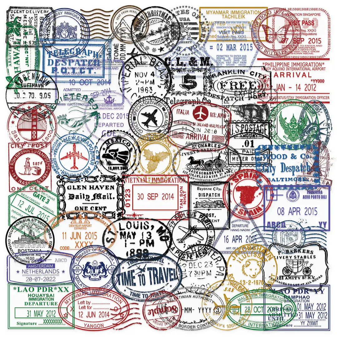 A variety of 50 double transparent stickers transparent waterproof DIY hand account material mobile phone notebook personality ins decorative stickers