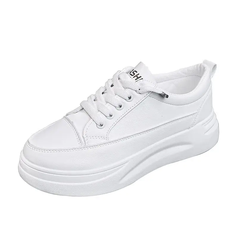 White shoes women's 2025 new spring all-match board shoes thick bottom dad shoes explosions sports casual shoes wholesale agent - Image 6