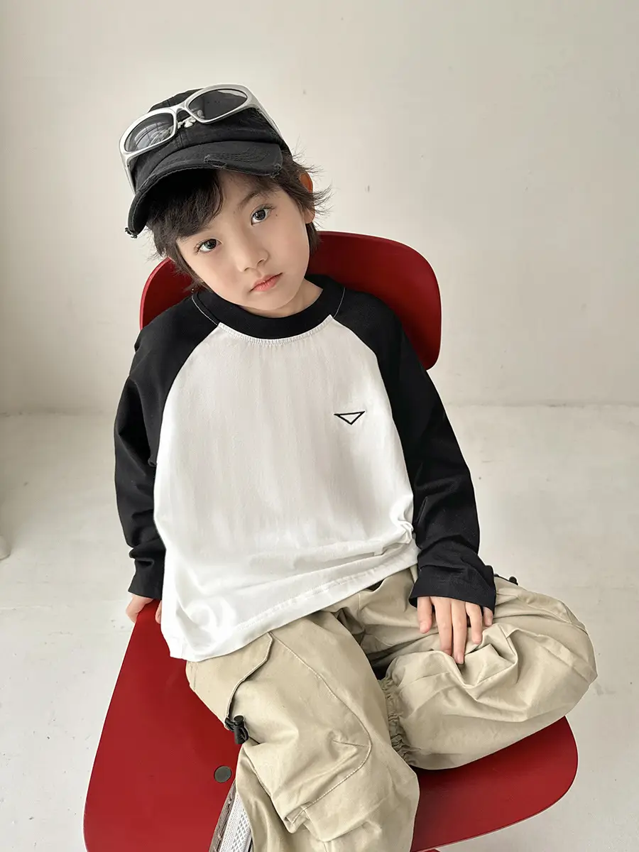 Boys' Pure Cotton Long Sleeve T-Shirt Set - Image 5