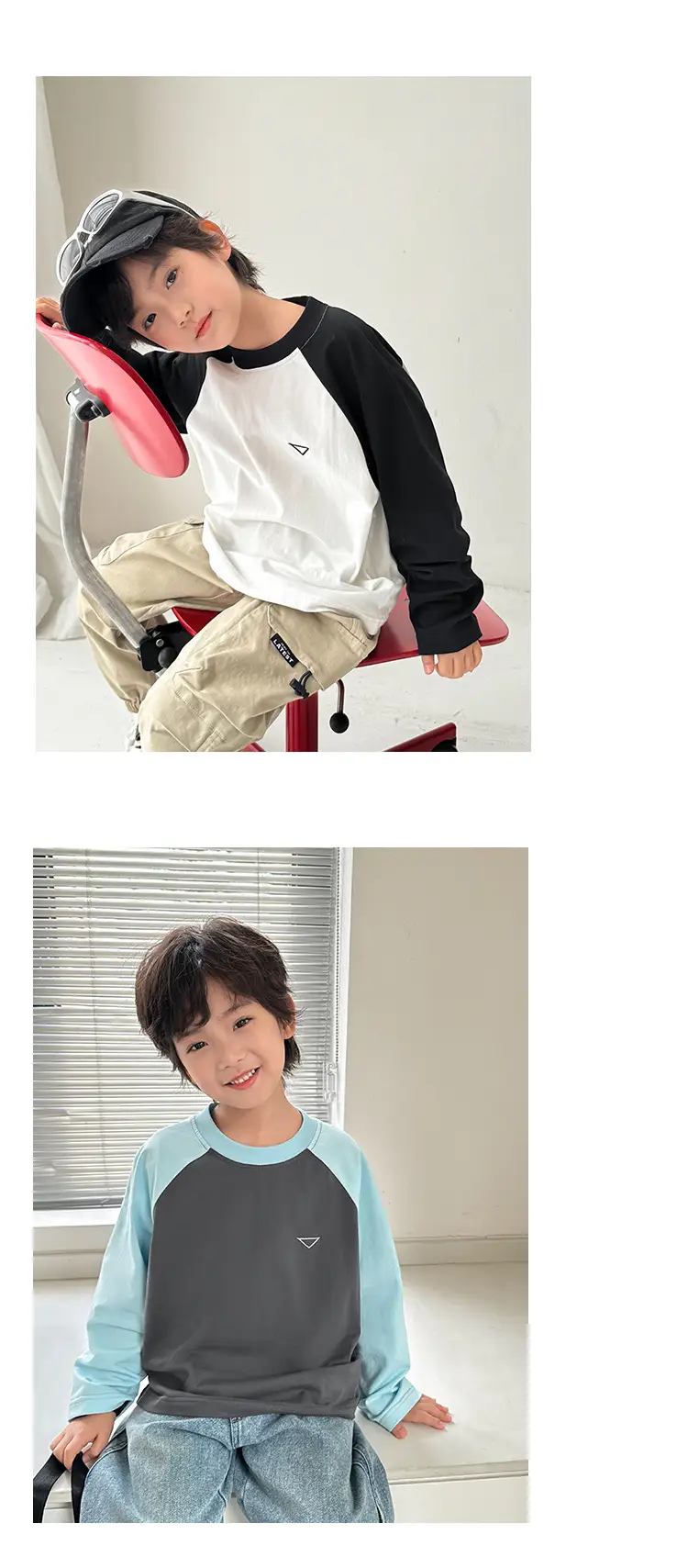 Boys' Pure Cotton Long Sleeve T-Shirt Set — feature 10
