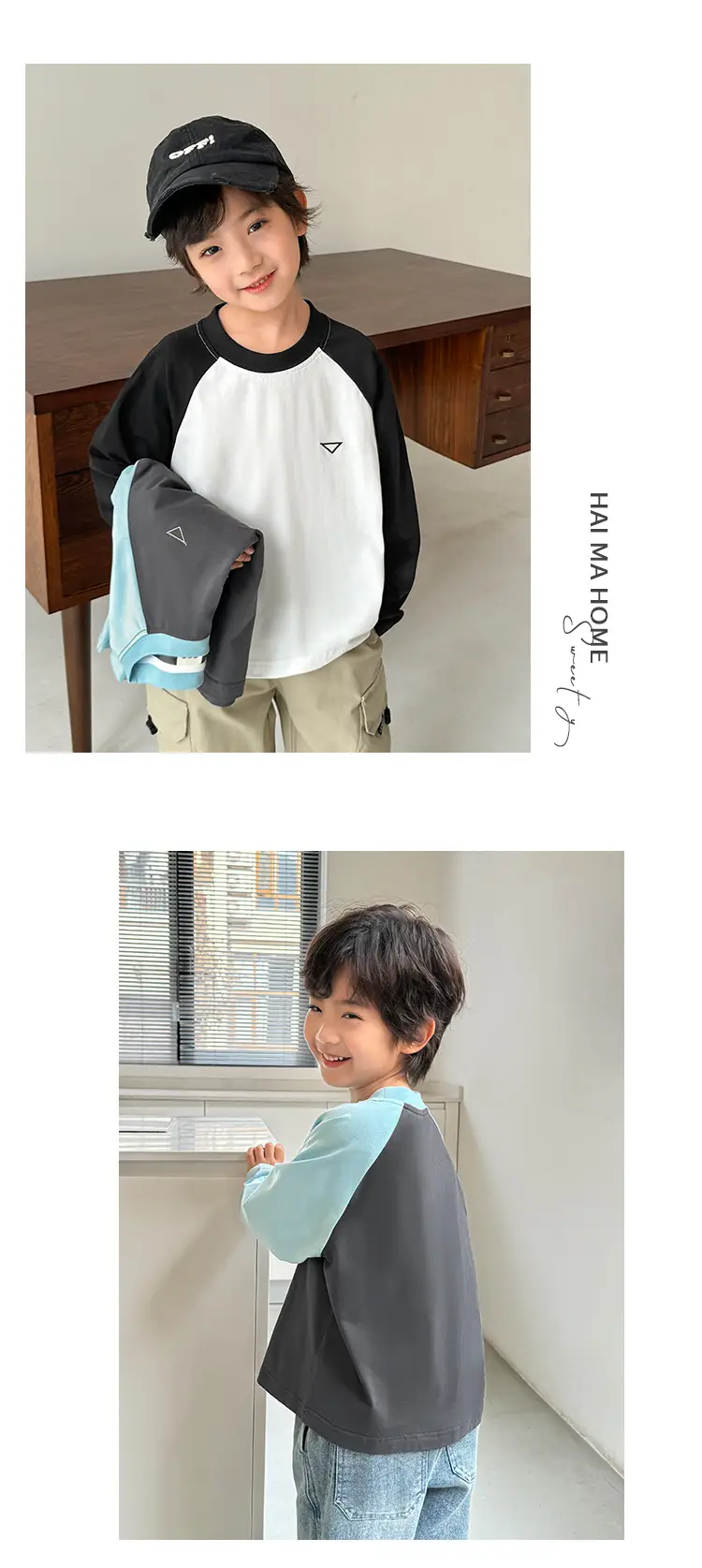 Boys' Pure Cotton Long Sleeve T-Shirt Set — feature 9