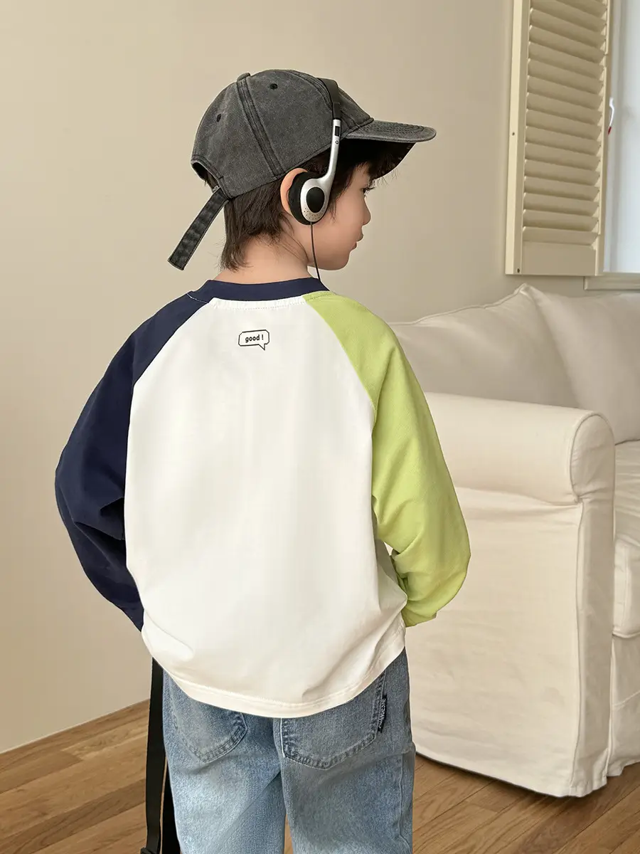 Haima Boys Raglan Sleeve T-Shirt Cotton Spring 2026 - Image 3