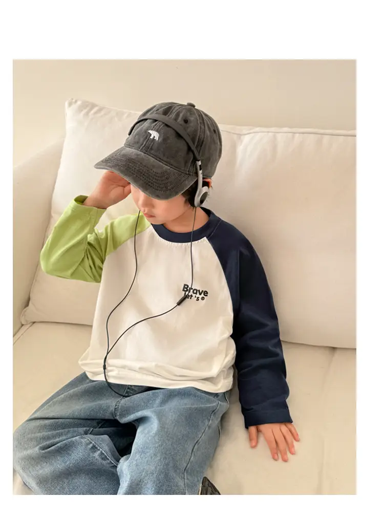 Haima Boys Raglan Sleeve T-Shirt Cotton Spring 2026 — feature 8